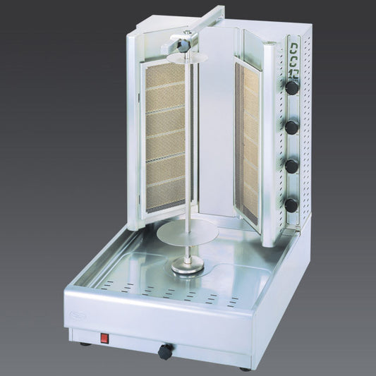 Visvardis DG12VN Gas Gyro & Shawarma Vertical Broiler, 12-Burner