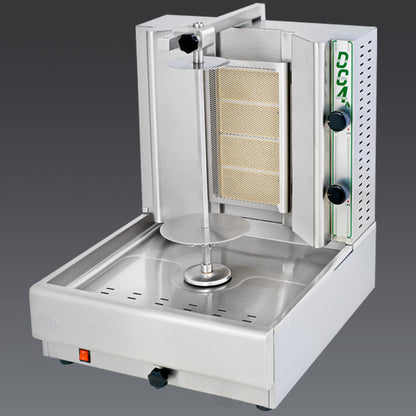 Visvardis DG4AN Gas Gyro & Shawarma Vertical Broiler, 4-Burner