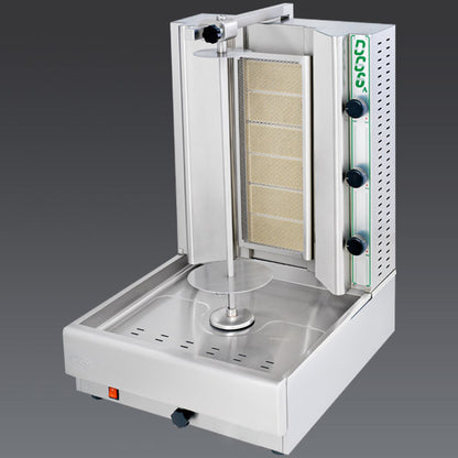 Visvardis DG6AN Gas Gyro & Shawarma Vertical Broiler, 6-Burner