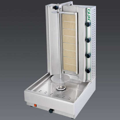 Visvardis DG8AN Gas Gyro & Shawarma Vertical Broiler, 8-Burner