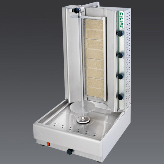 Visvardis DG8AN Gas Gyro & Shawarma Vertical Broiler, 8-Burner