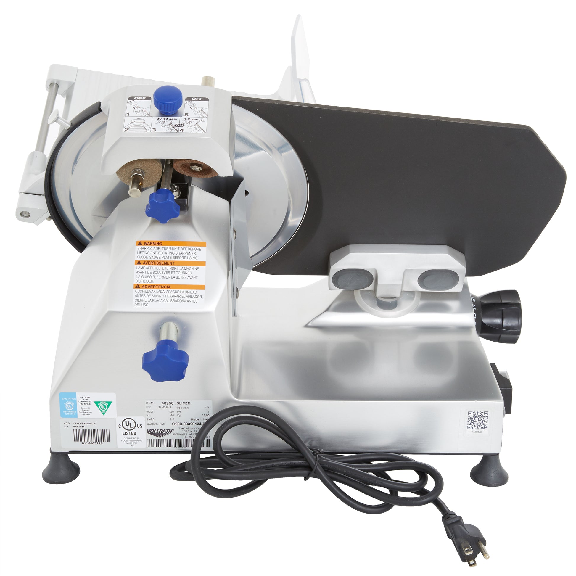 Vollrath Medium Duty Meat Slicer, 10", 1/3 HP, FINAL SALE - 40950