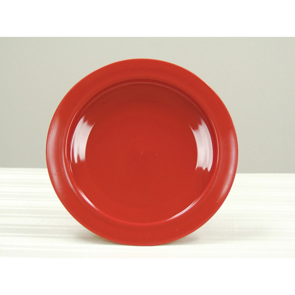 Assiette à rebord intérieur Ableware, 9 po, rouge