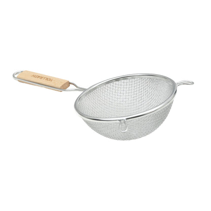 Vollrath Double Fine Mesh Strainer, 6.25", Wood Handle, FINAL SALE - 47191