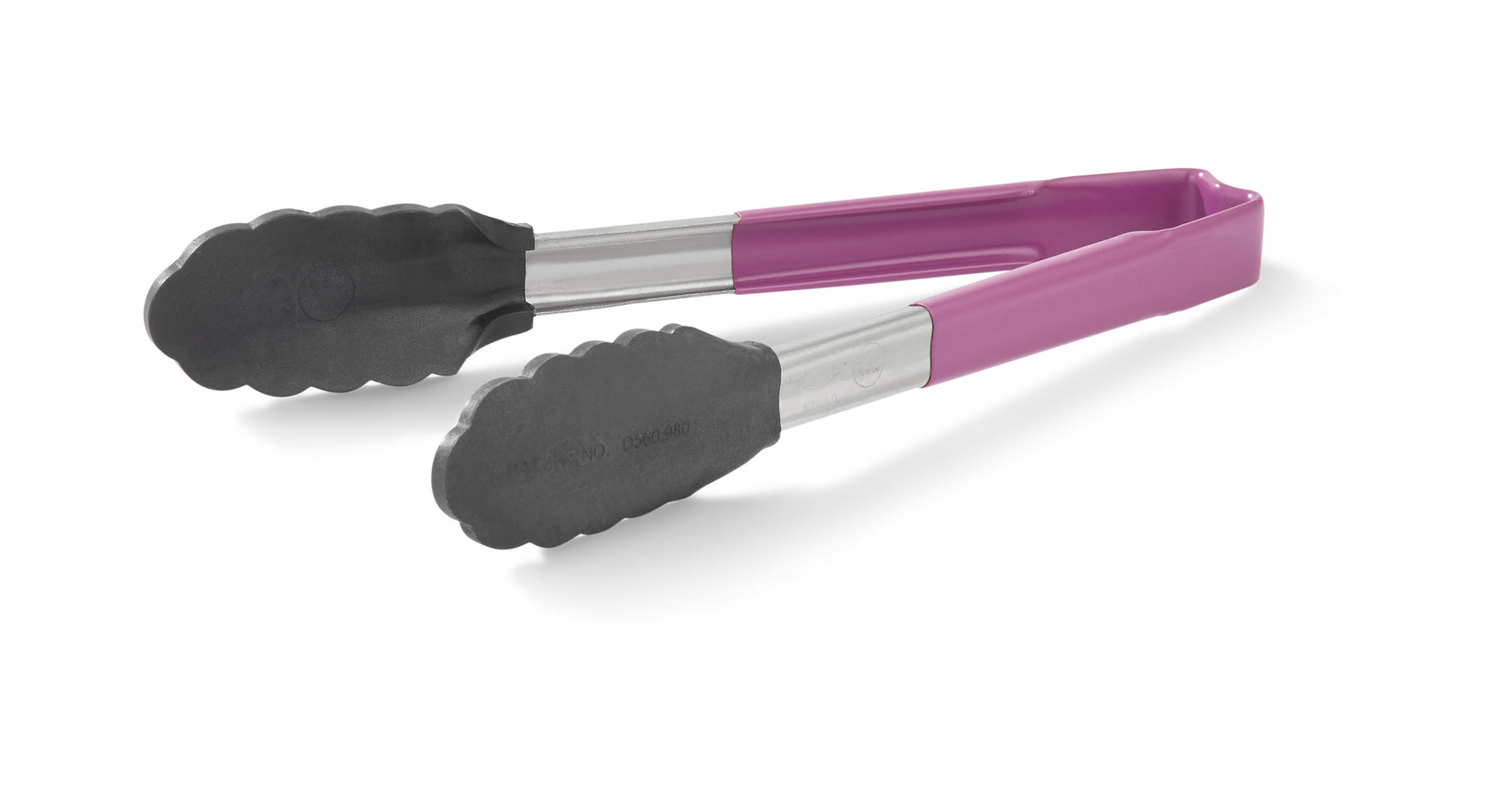 Vollrath High Temp Kool-Touch Nylon End One-Piece Tongs, 9.5", Purple Grip, FINAL SALE - 478091280