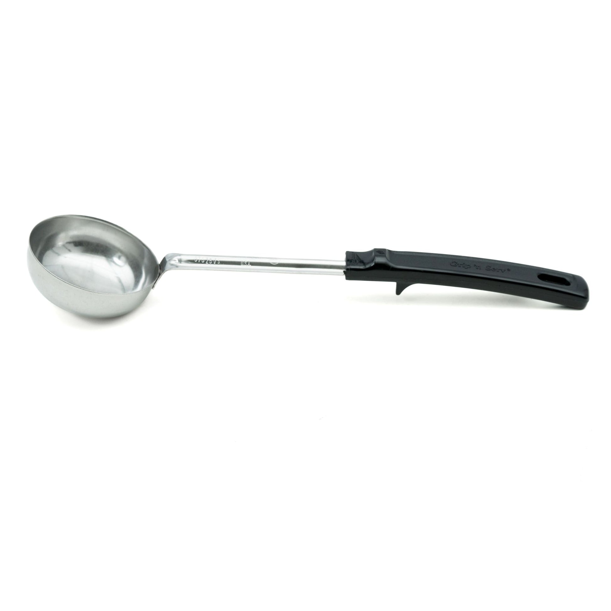 Vollrath Grip N Serve Solid Round Spoodle, 4 oz, Black Handle - 61172