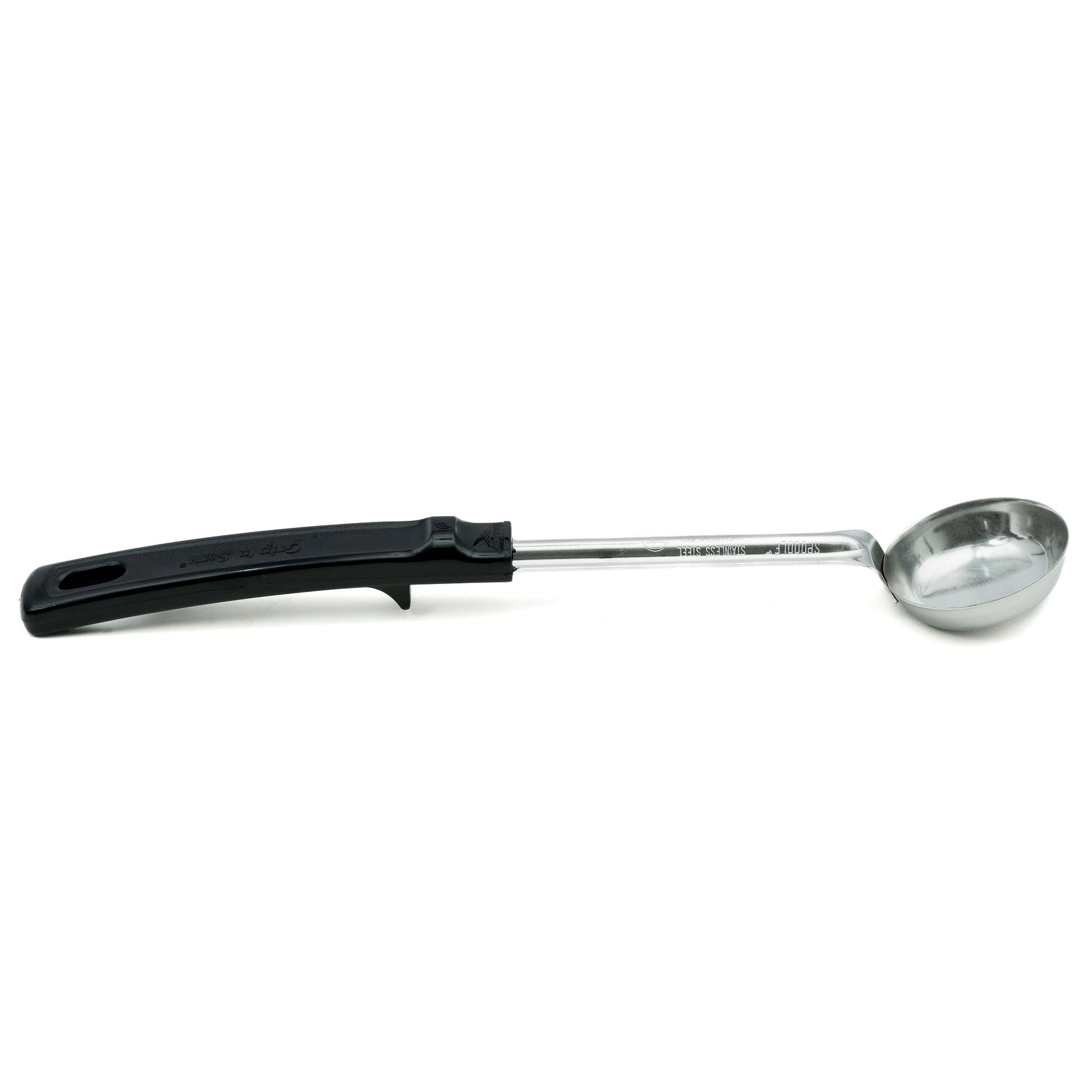 Vollrath Grip N Serve Solid Round Spoodle, 1 oz, Black Handle - 61147