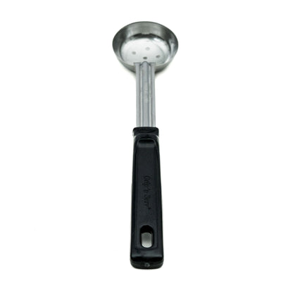 Vollrath Grip N Serve Perforated Round Spoodle, 1 oz, Black Handle - 61145