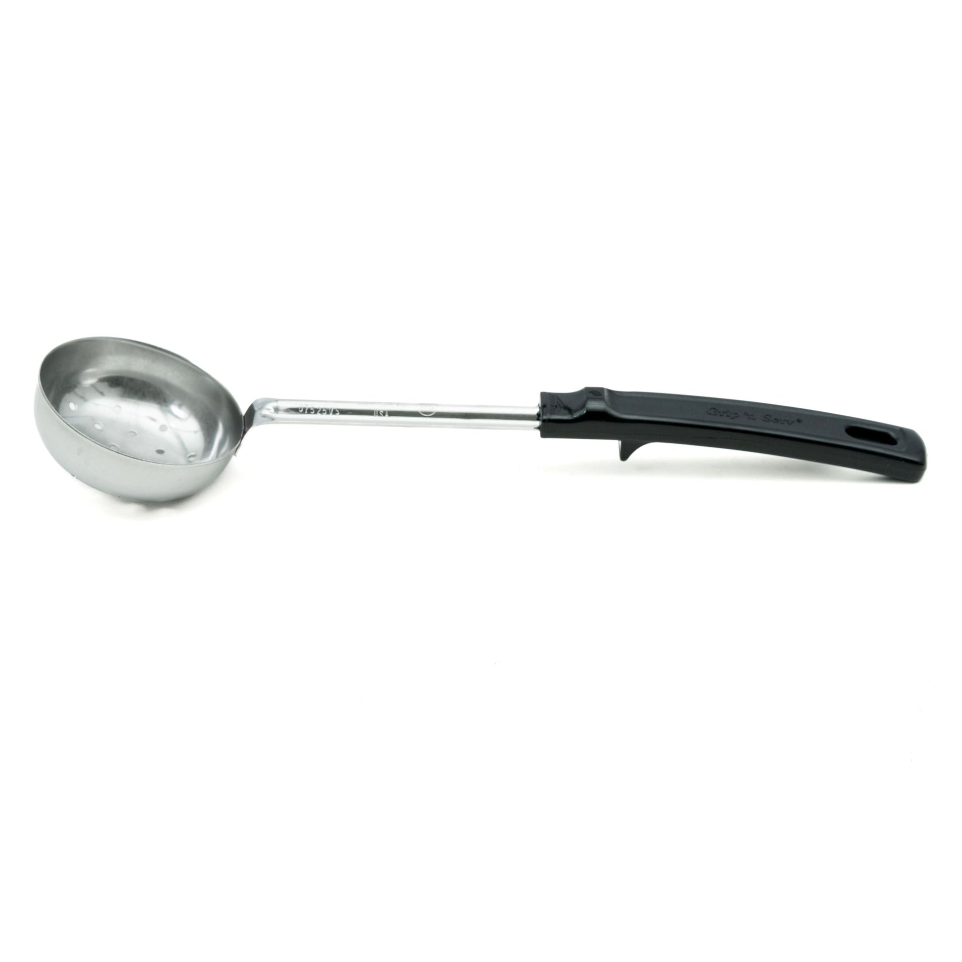 Vollrath Grip N Serve Perforated Round Spoodle, 4 oz, Black Handle - 61170