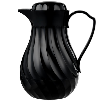 Vollrath SwirlServe Tilt & Pour Beverage Server, 42 oz, Black - 52140