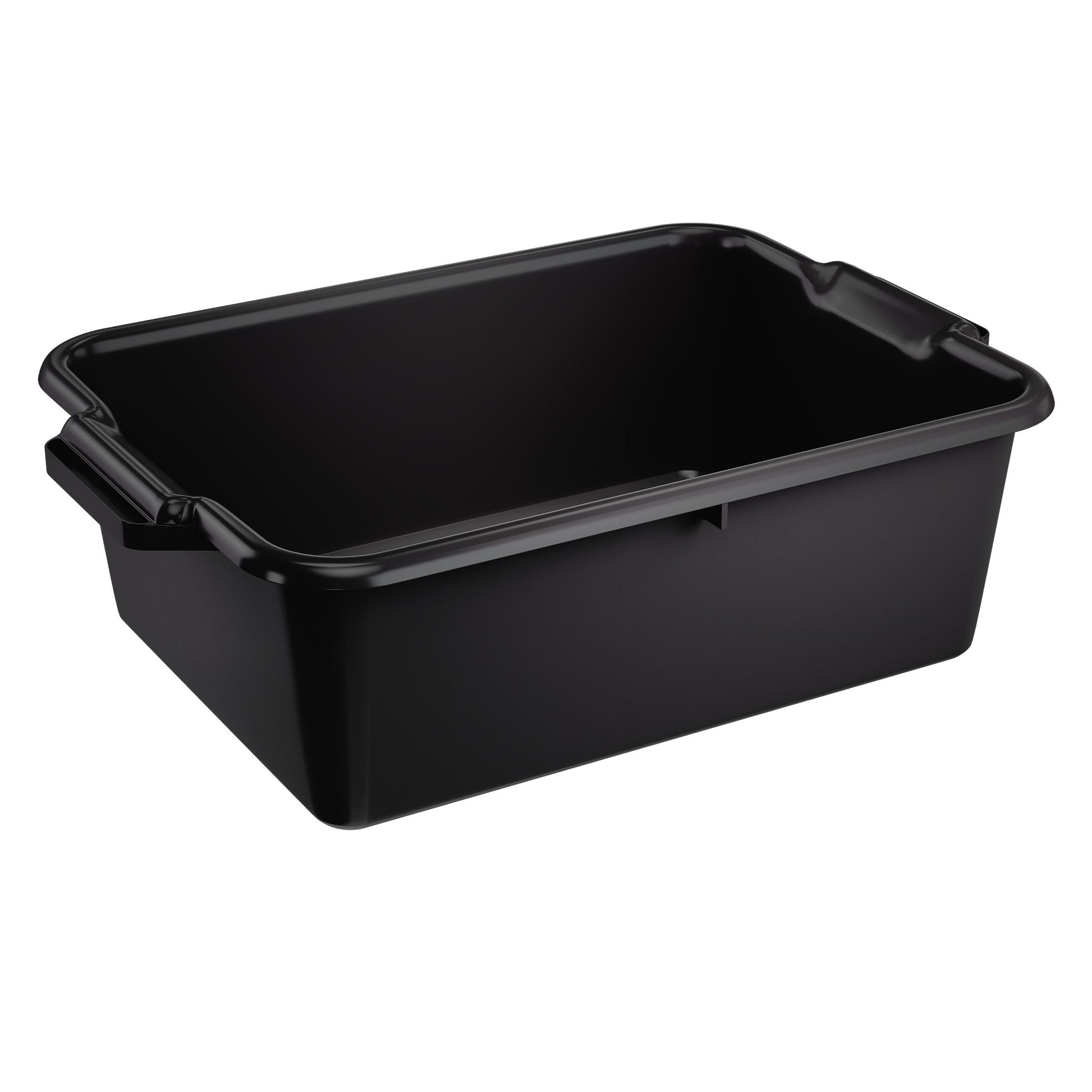 Vollrath Signature Heavy Duty Bus Bin, 20" x 15" x 7", Black - 52660