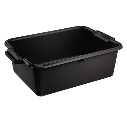 Vollrath Signature Heavy Duty Bus Bin, 20" x 15" x 7", Black - 52660