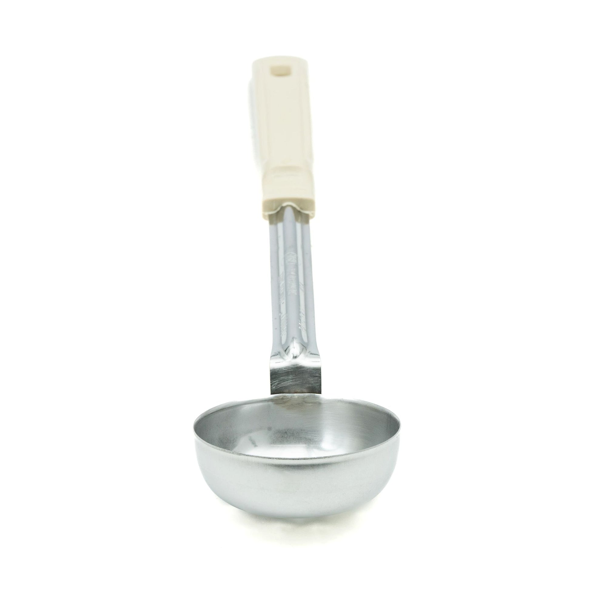 Vollrath Grip N Serve Round Perforated Spoodle, Color Coded Handle, 3 oz, Ivory - 62165