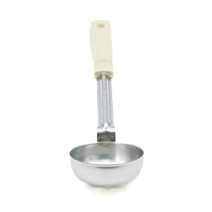 Vollrath Grip N Serve Round Perforated Spoodle, Color Coded Handle, 3 oz, Ivory - 62165
