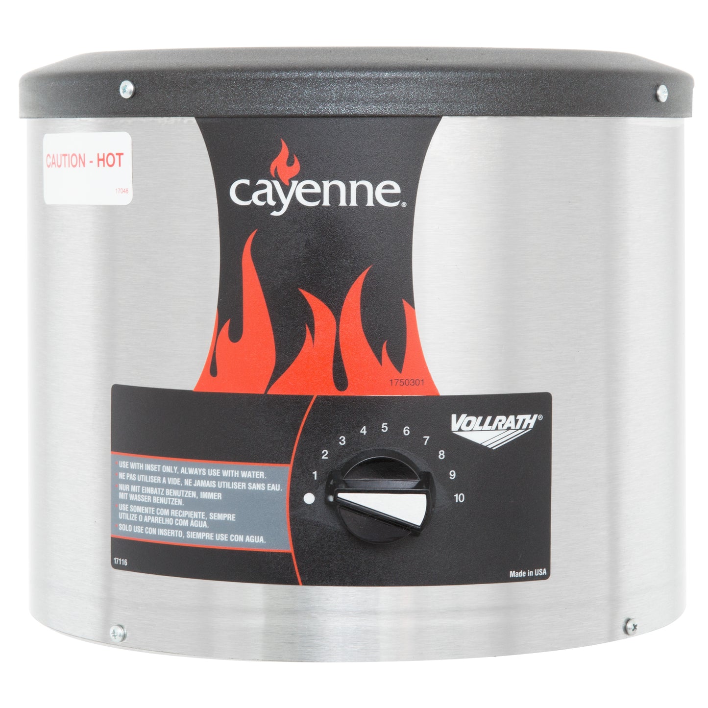 Vollrath Cayenne Countertop Round Warmer, 4 Qt - 72425