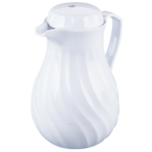 Vollrath SwirlServe Tilt & Pour Beverage Server, 64 oz, White - 52134