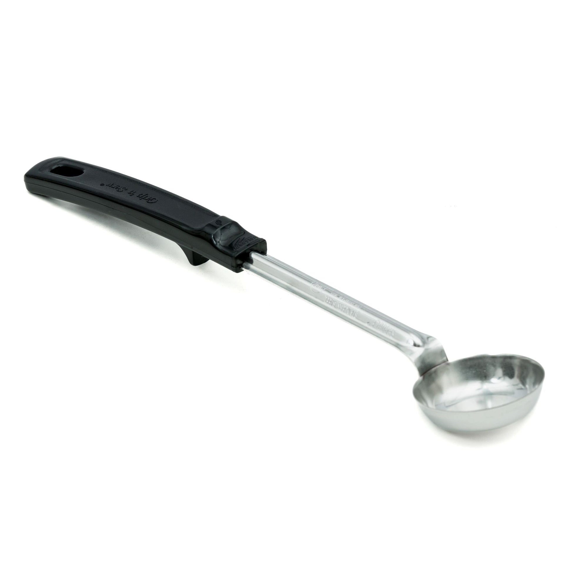 Vollrath Grip N Serve Solid Round Spoodle, 1 oz, Black Handle - 61147