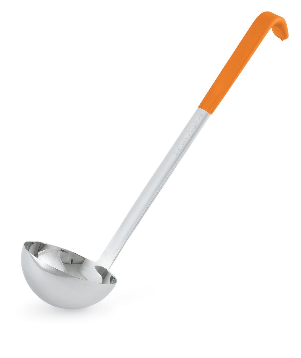 Vollrath Kool Touch Color-Coded One-Piece Ladle, 8 oz, Orange, FINAL SALE - 4980865