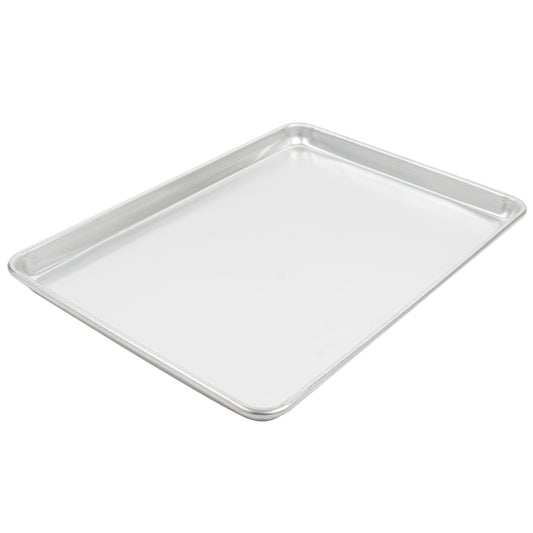 Vollrath Wear-Ever Heavy-Duty Bun Pan, Wire Rimmed, Half Size, 19 Gauge Aluminum - 9303