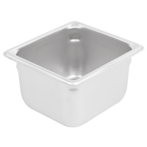 Vollrath Super Pan V 1/6 Size Food Pan, 4" Deep, 22 Gauge Stainless Steel - 30642