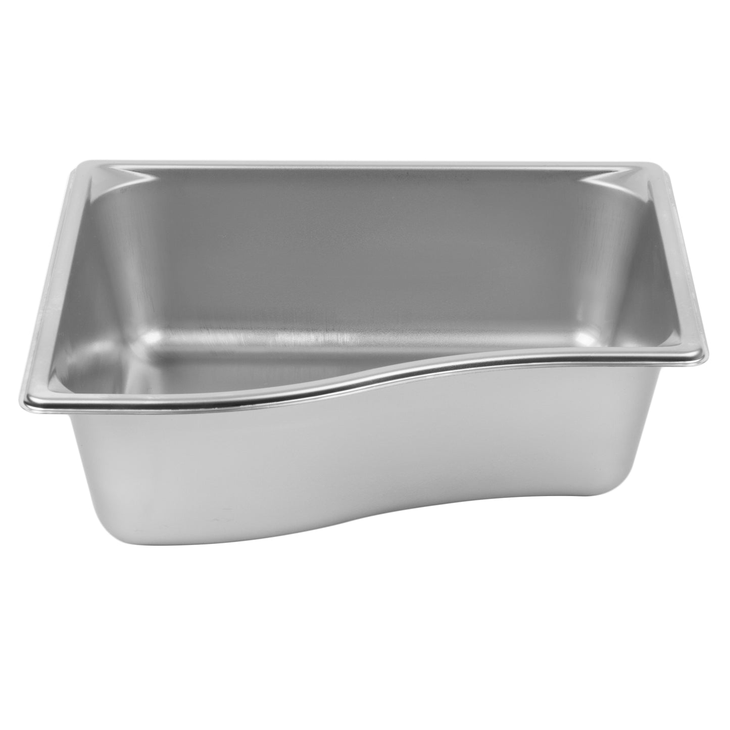 Vollrath Super Pan Half Size Wild Shape Food Pan, 4" Deep, 22 Gauge Stainless Steel - 3100240