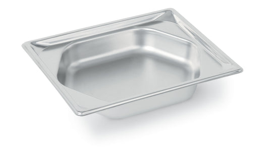 Vollrath Super Pan Half Size Hexagon Shape Food Pan, 2.5" Deep, 22 Gauge Stainless Steel - 3102220