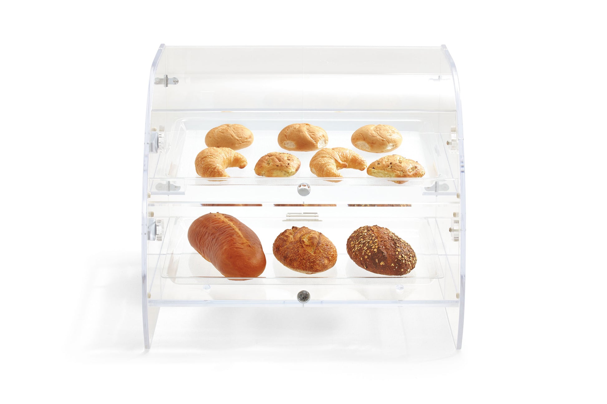 Vollrath Countertop Extra Large Bakery Case, 2 Shelves, Front and Rear Doors, Acrylic, FINAL SALE - XLBC2FR-1826-13
