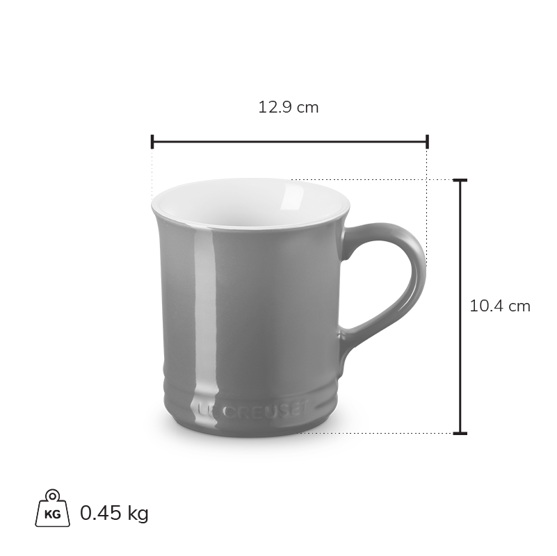 Le Creuset Classic Mugs, 0.4 L, Cerise (4-pack) - view 2