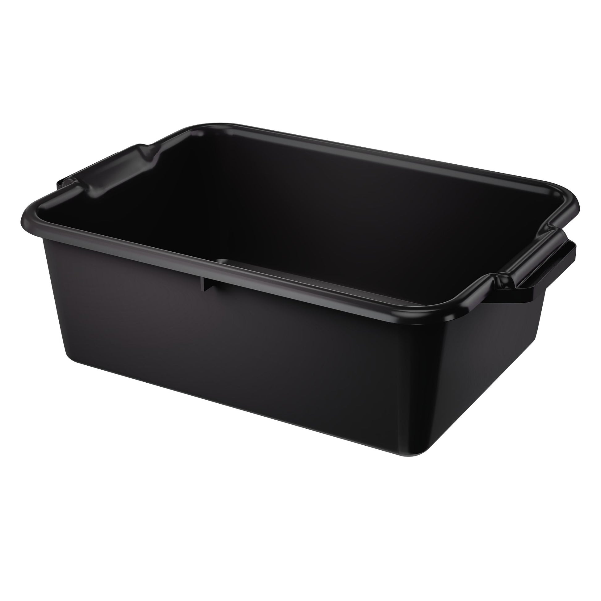 Vollrath Signature Heavy Duty Bus Bin, 20" x 15" x 7", Black - 52660