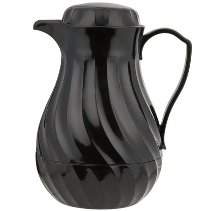 Vollrath SwirlServe Tilt & Pour Beverage Server, 64 oz, Black - 52144