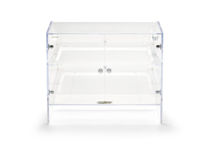 Vollrath Countertop Extra Large Bakery Case, 2 Shelves, Front and Rear Doors, Acrylic, FINAL SALE - XLBC2FR-1826-13