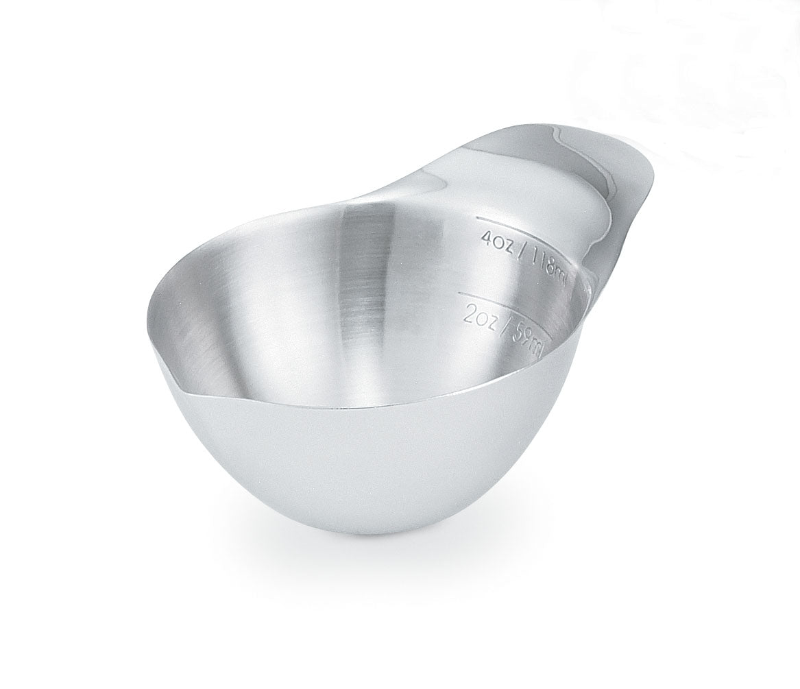 Vollrath Measured Spouted Transfer Bowll, 4 oz, Stainless Stee - 46656