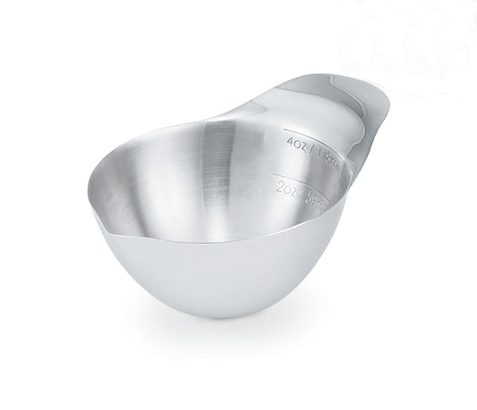 Vollrath Measured Spouted Transfer Bowll, 4 oz, Stainless Stee - 46656