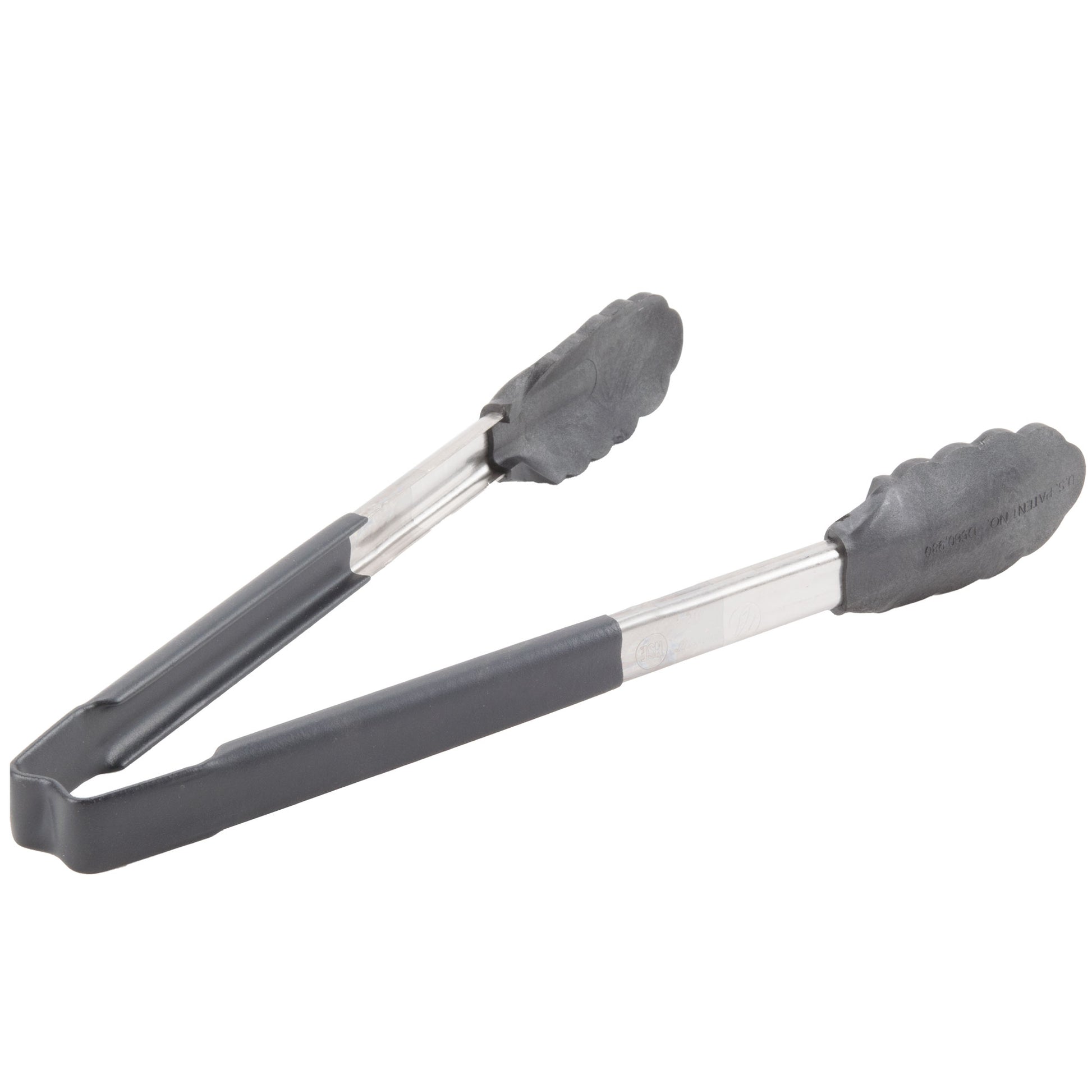 Vollrath High Temp Kool-Touch Nylon End One-Piece Tongs, 12", Black - 4781222