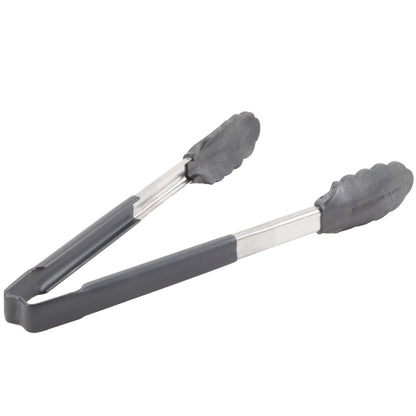 Vollrath High Temp Kool-Touch Nylon End One-Piece Tongs, 12", Black - 4781222