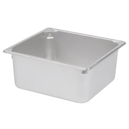 Vollrath Super Pan V 2/3 Size Food Pan, 6" Deep, 22 Gauge Stainless Steel - 30162