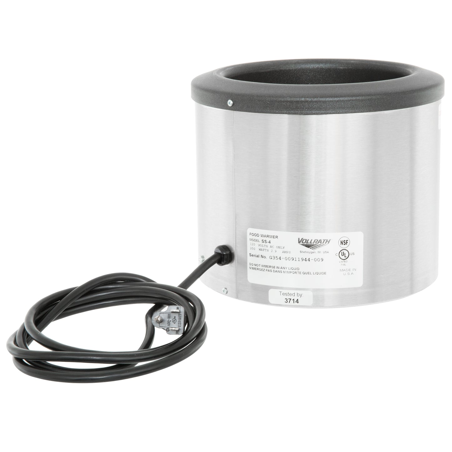 Vollrath Cayenne Countertop Round Warmer, 4 Qt - 72425