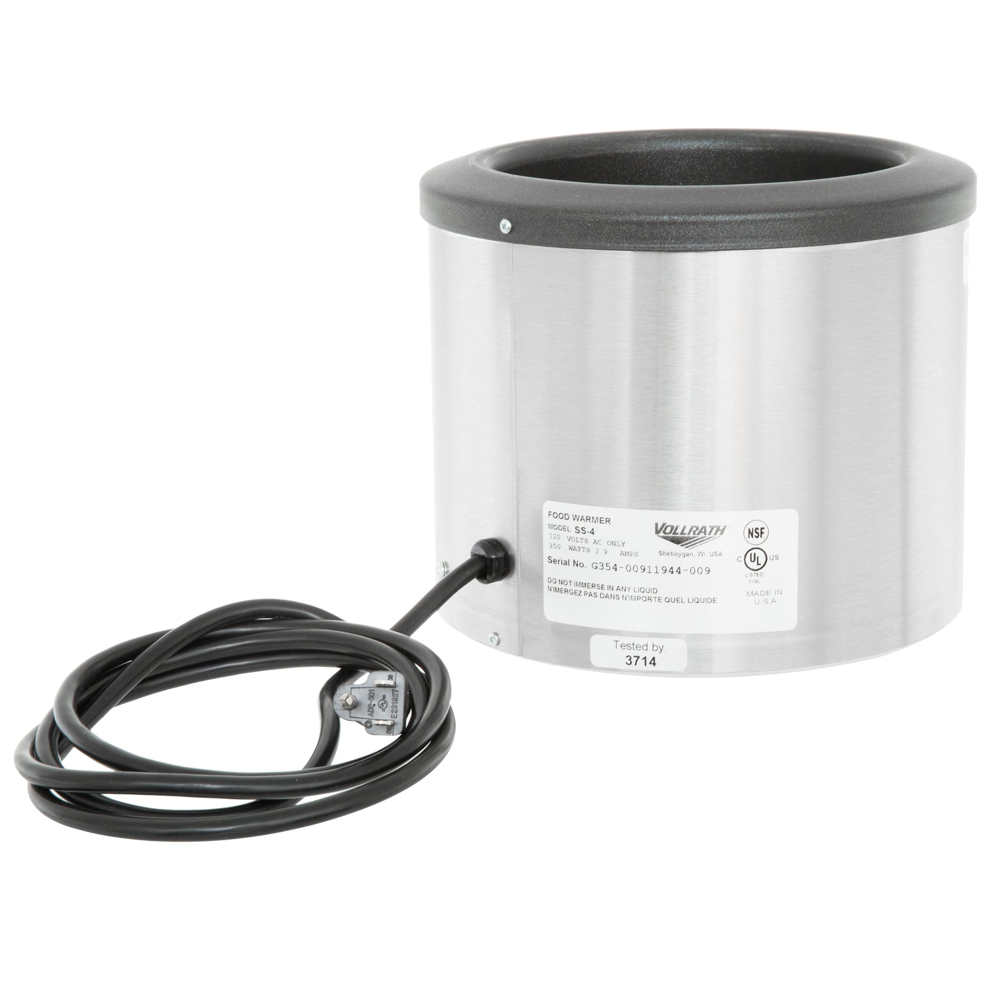 Vollrath Cayenne Countertop Round Warmer, 4 Qt - 72425