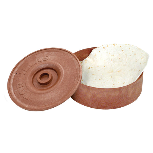 Winco Tortilla Warmer, Plastic, Brown, 8.5" - PTW-8