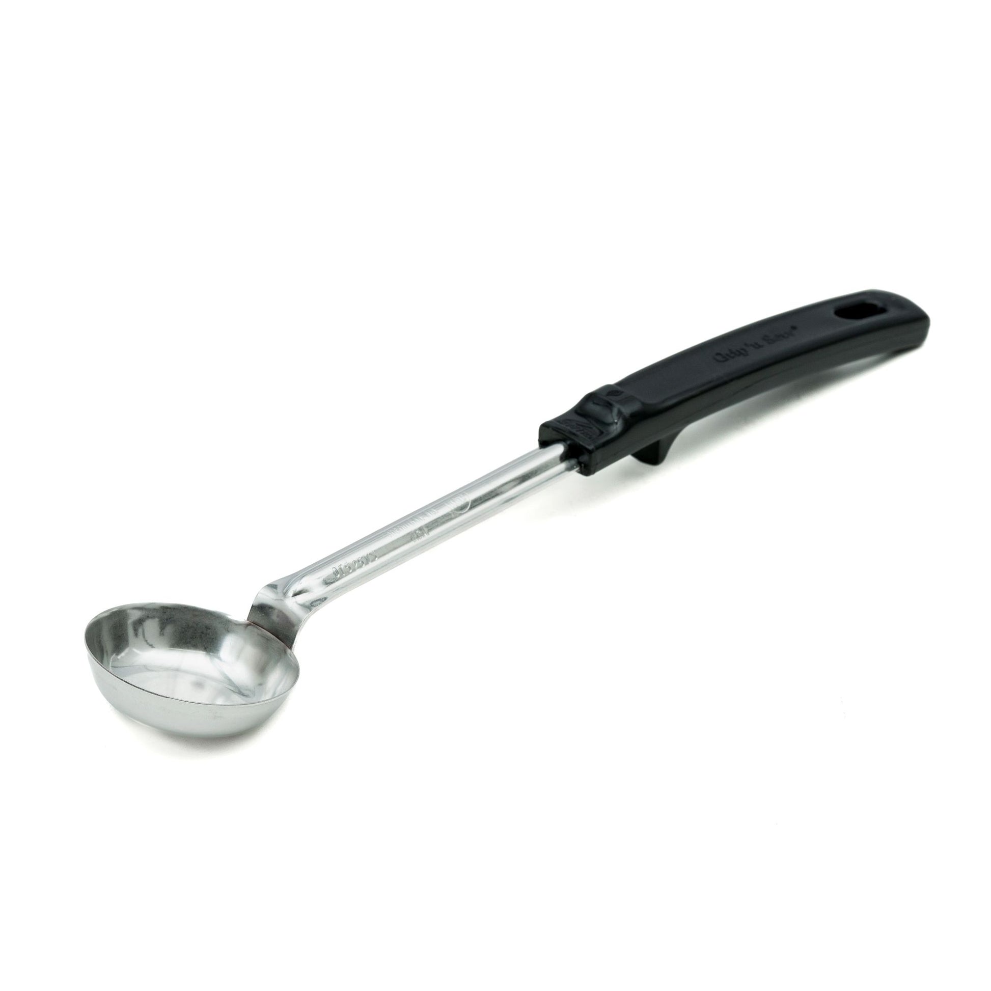 Vollrath Grip N Serve Solid Round Spoodle, 1 oz, Black Handle - 61147