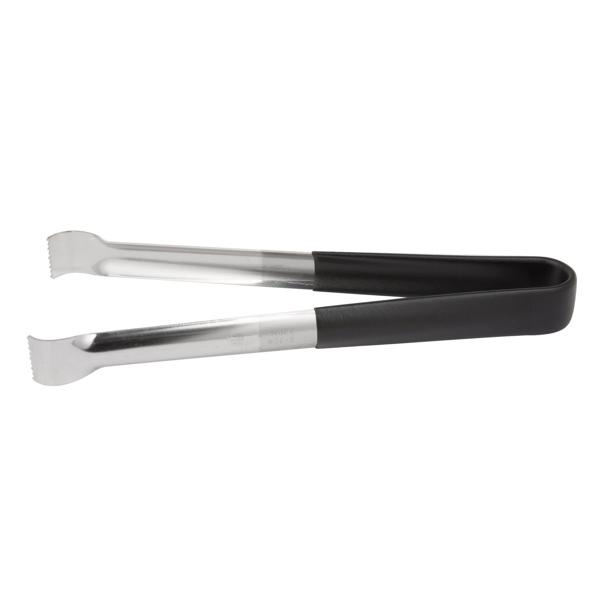 Vollrath Kool Touch Pom Tongs, 12", Stainless Steel w Black Handle, FINAL SALE - 47322