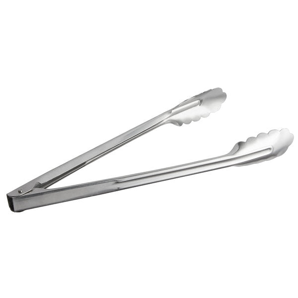 Vollrath Economy Utility Tongs, 12", Stainless Steel - 47113