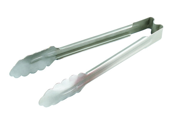 Vollrath Heavy Duty One-Piece Utility Tongs, 9.5", Stainless Steel - 4780910