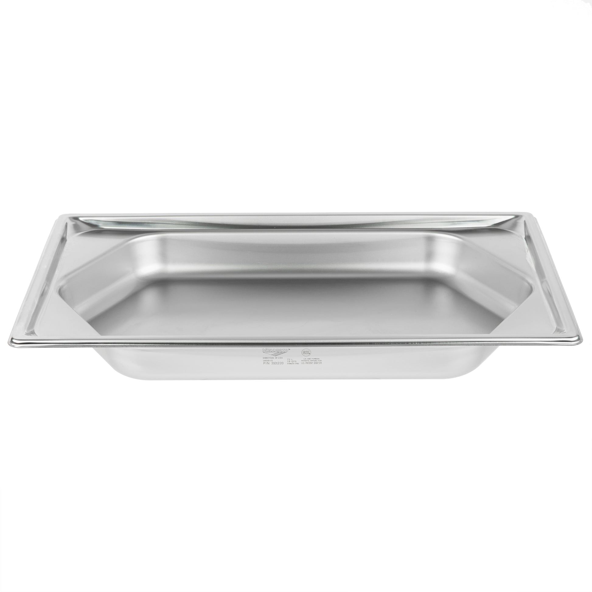 Vollrath Super Pan Full Size Hexagon Shape Food Pan, 2.5" Deep, 22 Gauge Stainless Steel - 3101220