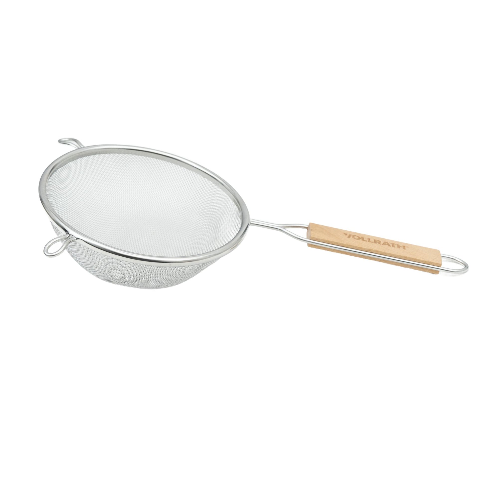 Vollrath Single Fine Mesh Strainer, 10.25", Wood Handle, FINAL SALE - 47190