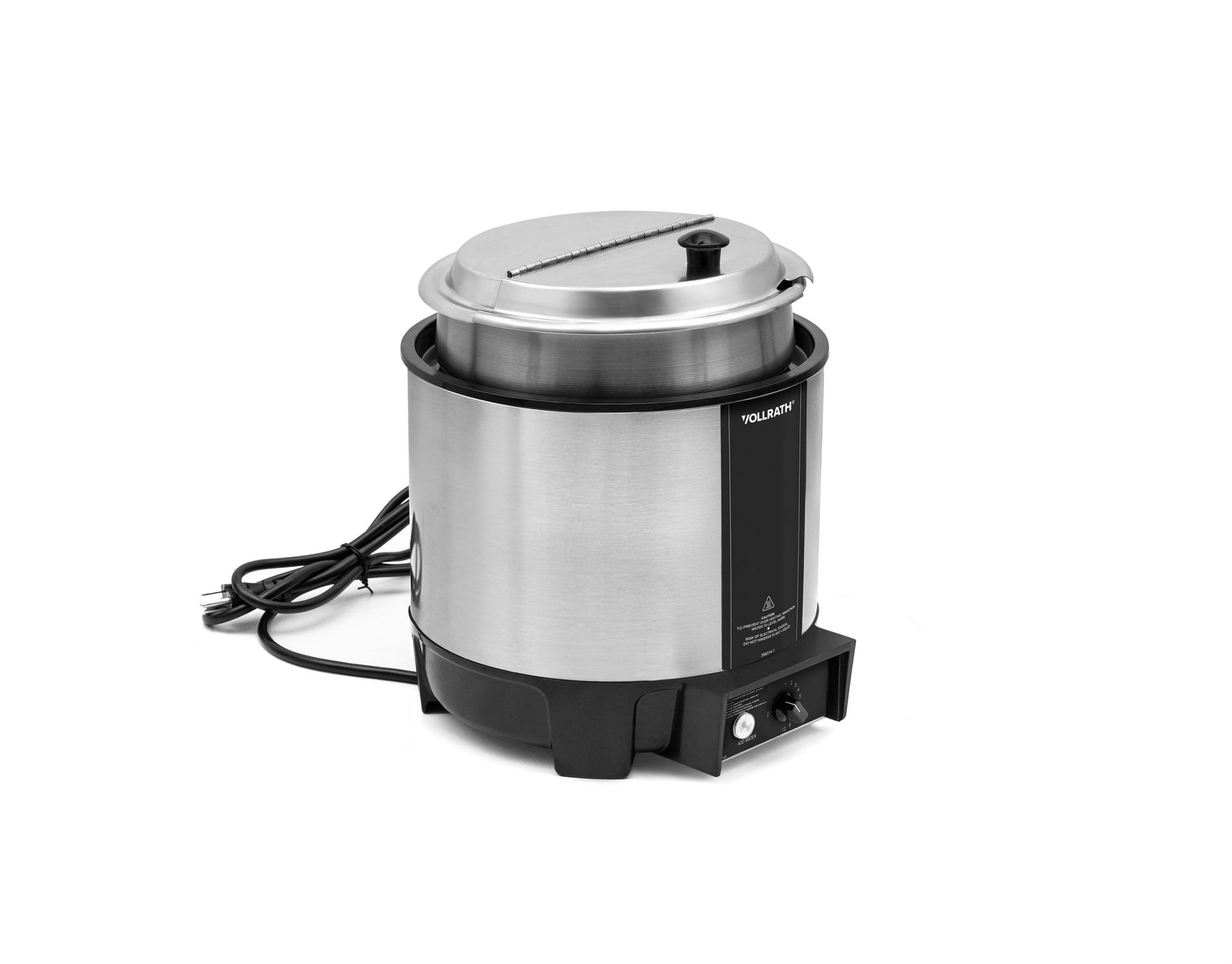 Vollrath Cayenne Round Heat 'N Serve Rethermalizer w/ Insert and Hinged Lid, 7 qt, 120V - 72018