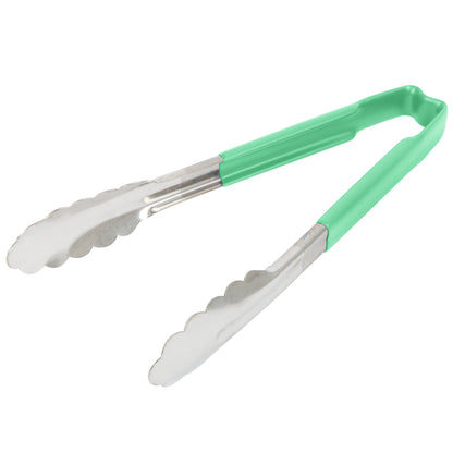 Vollrath Kool-Touch One-Piece Tongs, 9.5", Green - 4780970