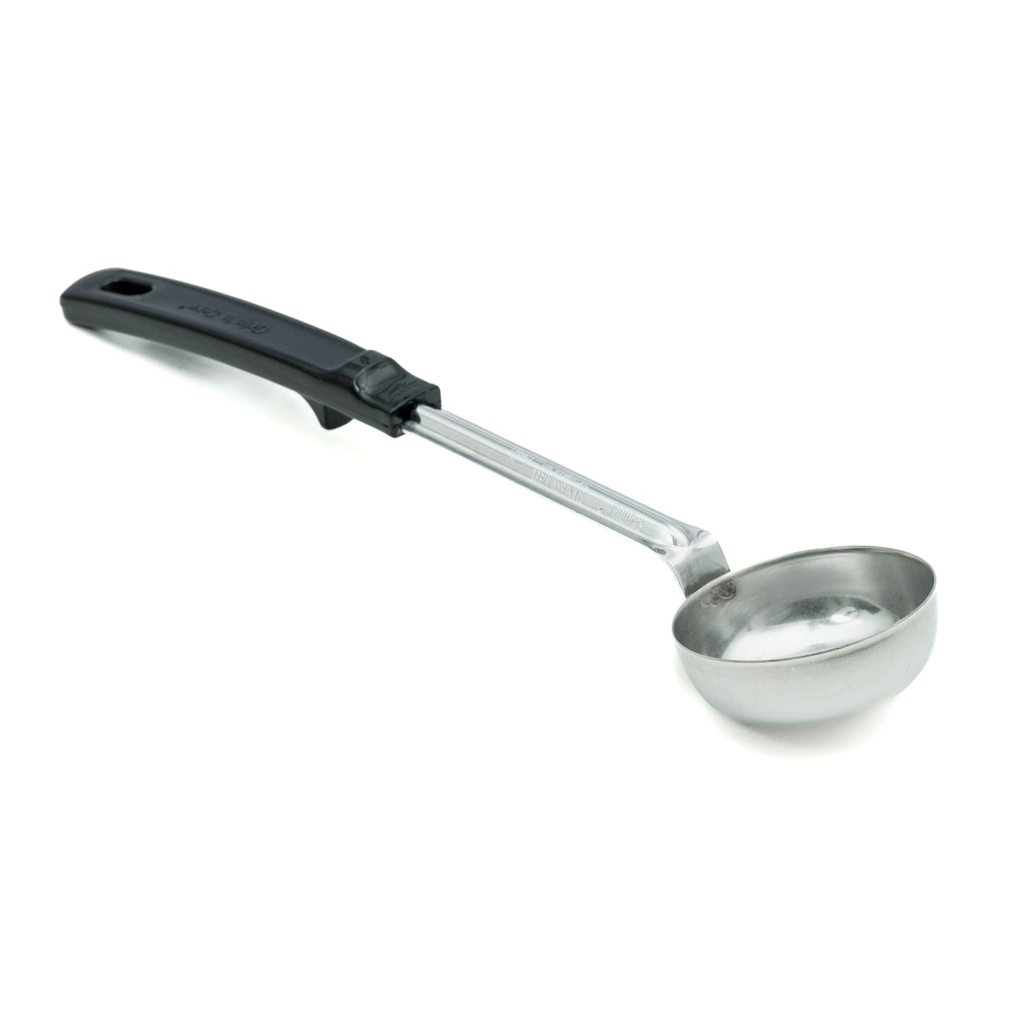 Vollrath Grip N Serve Solid Round Spoodle, 3 oz, Black Handle - 61167