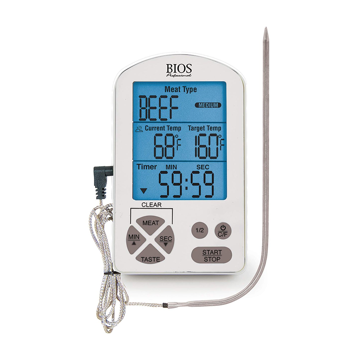 BIOS | Premium Digital Probe Meat Thermometer & Timer