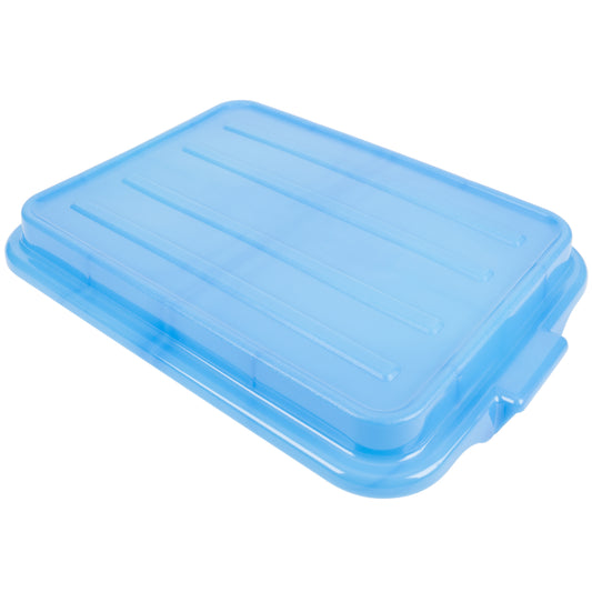 Vollrath Traex Color-Mate Food Storage Box Snap-On Lid, Blue - 1500-C04